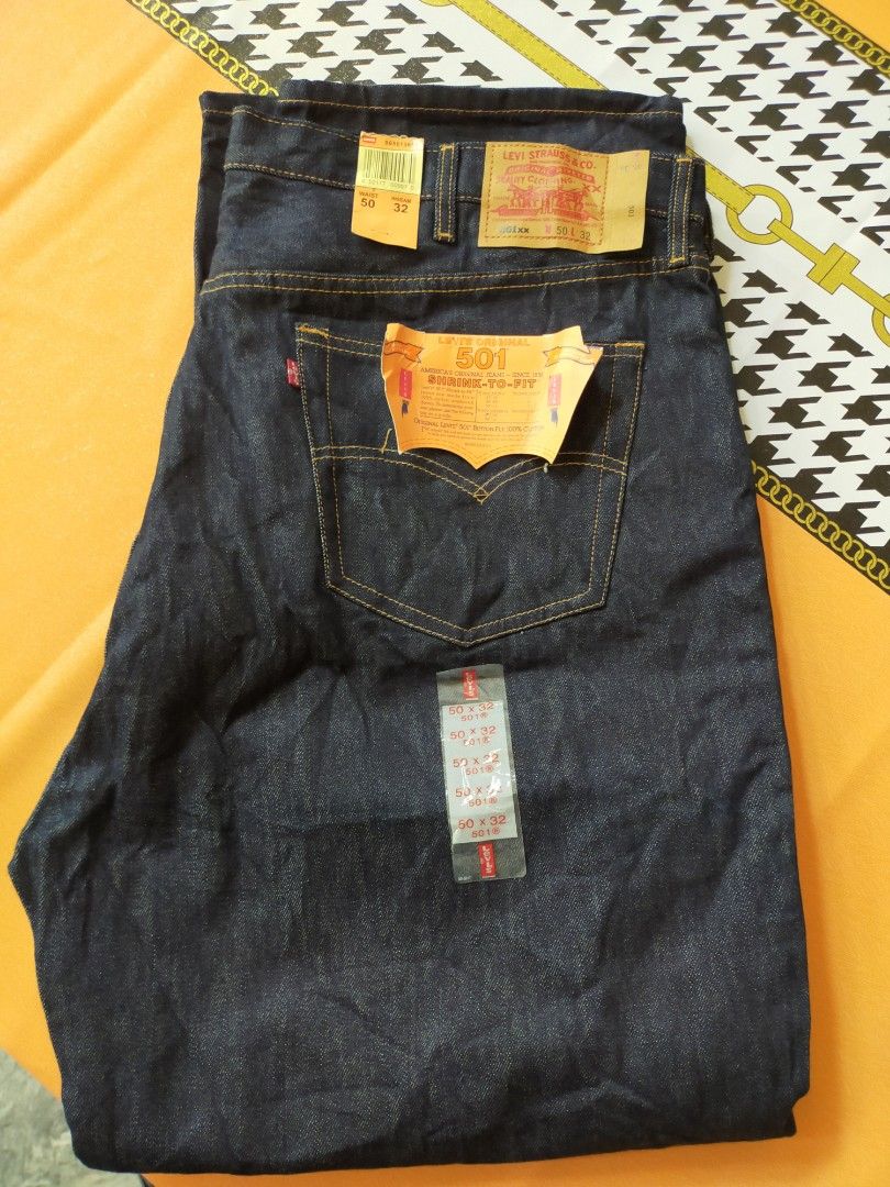 levis 501 size 50 ontag actual 48