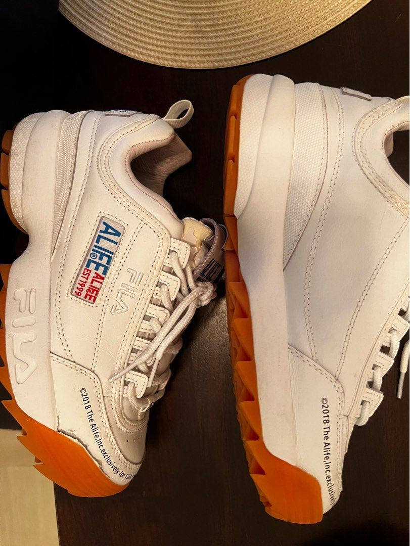 edition ALIFE collab new york fila disrupters, Women's Fashion, Footwear, Sneakers on Carousell