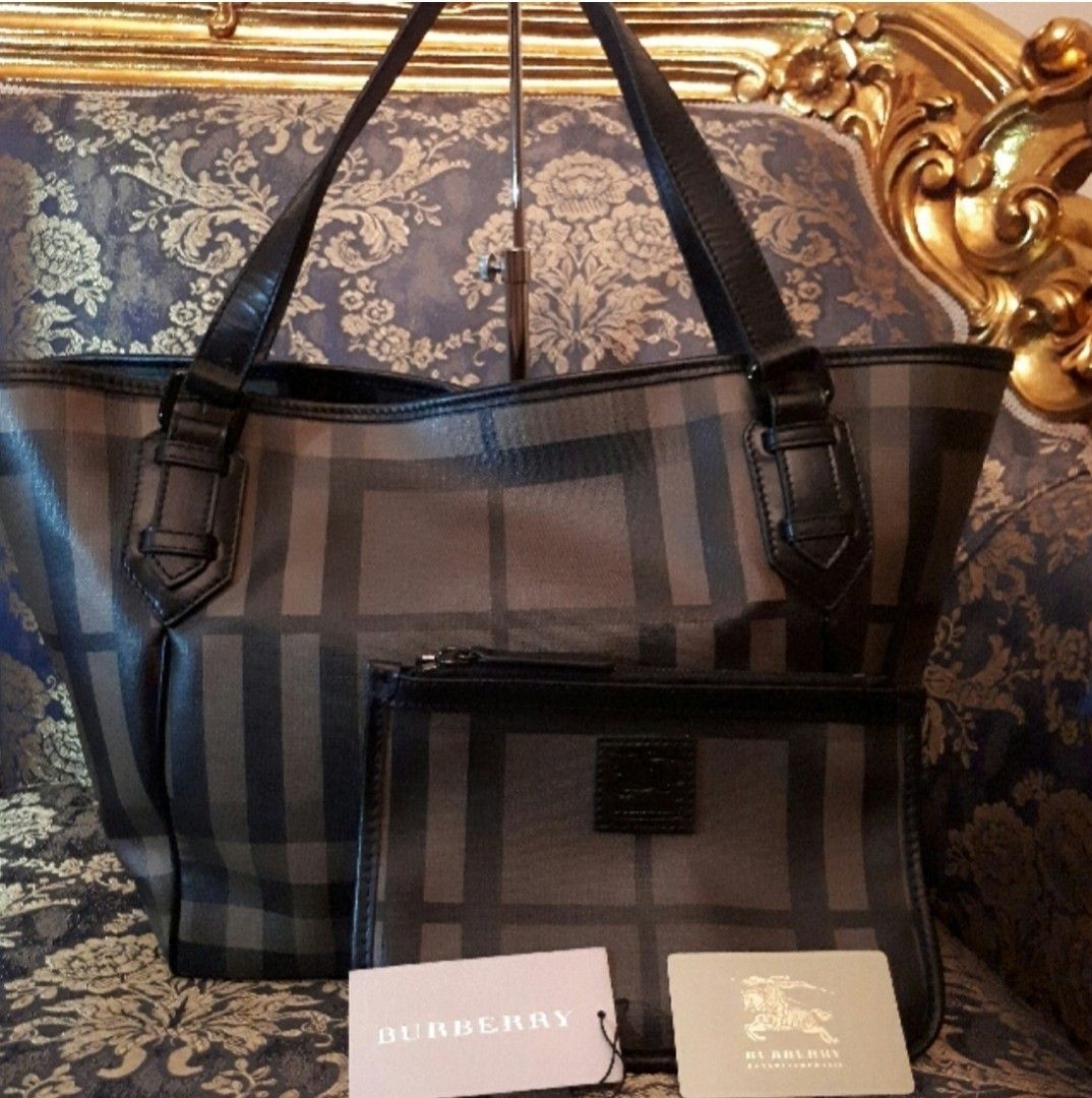 Classic Burberry tote bag, Luxury, Bags & Wallets on Carousell