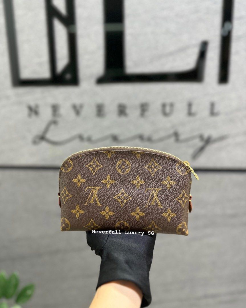 Louis Vuitton Cosmetic Pouch PM Black Monogram Empreinte