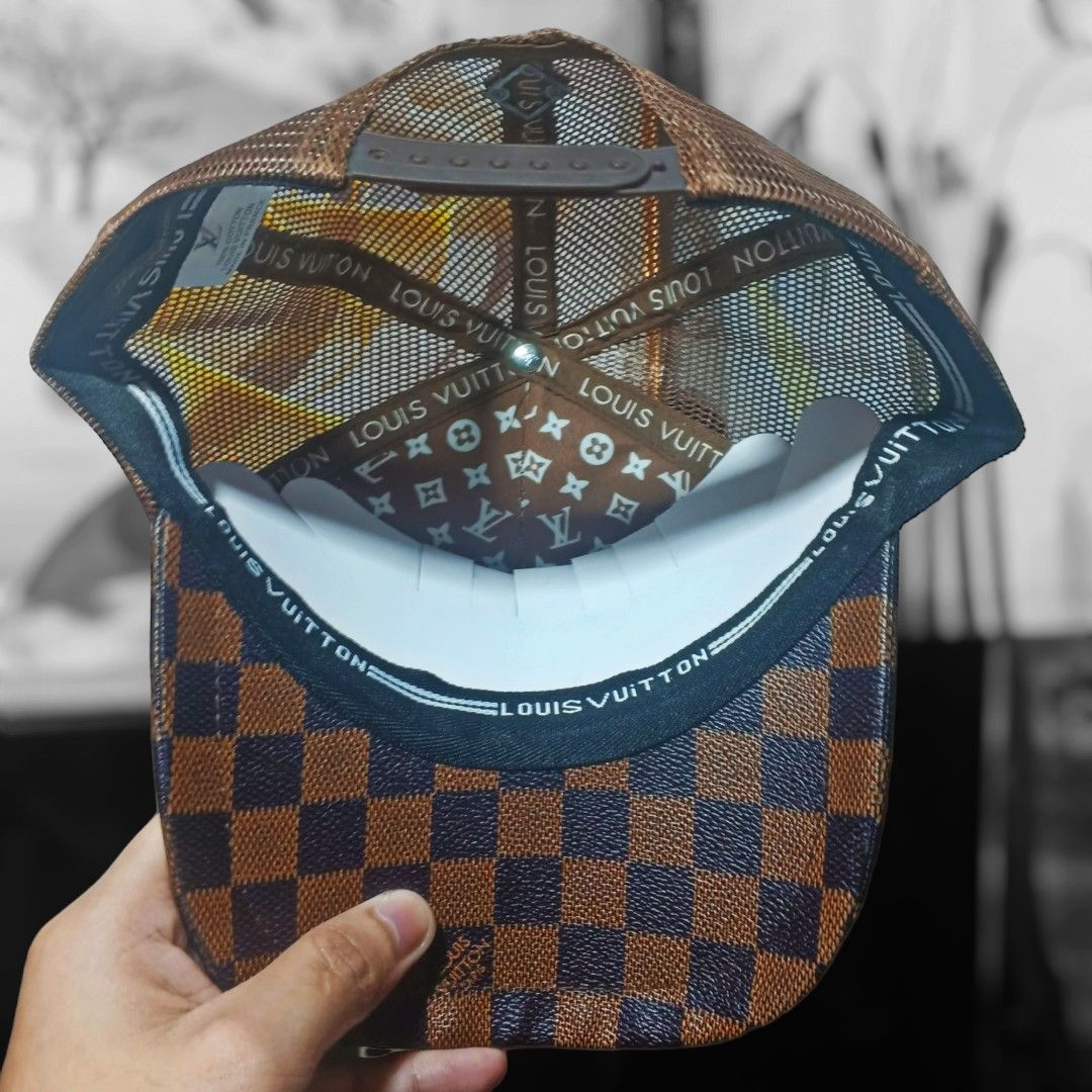 New cap lv topi Louis Vuitton trucker hat men woman, Men's Fashion, Watches  & Accessories, Cap & Hats on Carousell