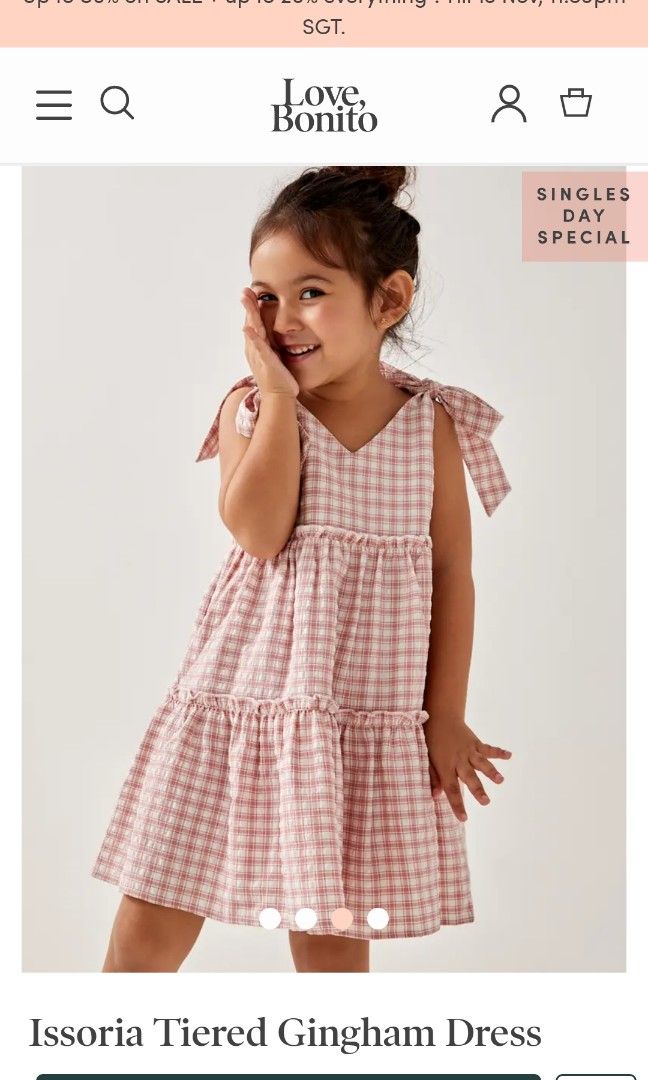 Gingham dress kids online