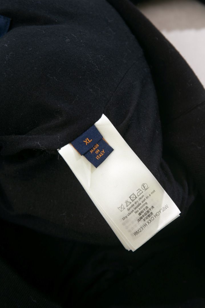 Louis Vuitton LV x YK Infinity Dots Fleece Blouson Black White. Size Xs
