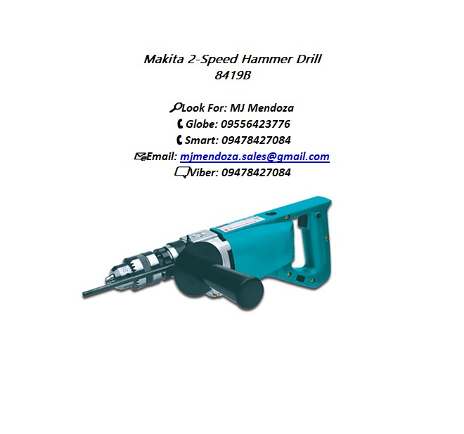 Makita 2 Speed Hammer Drill 8419B Commercial Industrial Industrial Equipment on Carousell