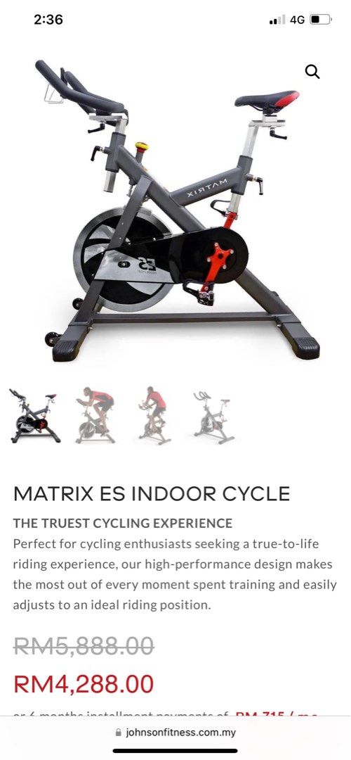 Matrix es online indoor cycle