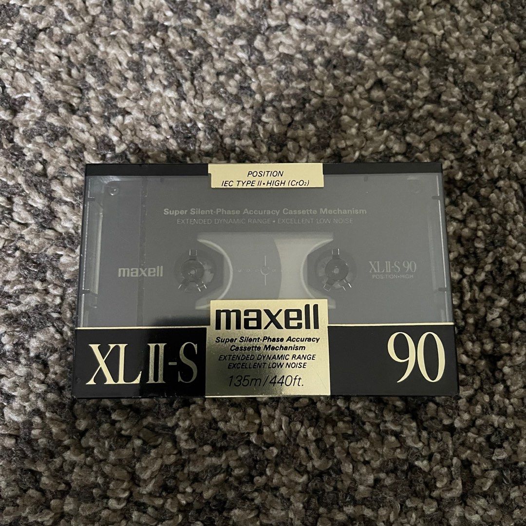 MAXELL XL II-S 90 min high position type II chrome blank cassette tape,  Hobbies & Toys, Music & Media, CDs & DVDs on Carousell