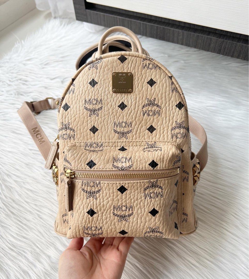Mcm small backpack hot sale