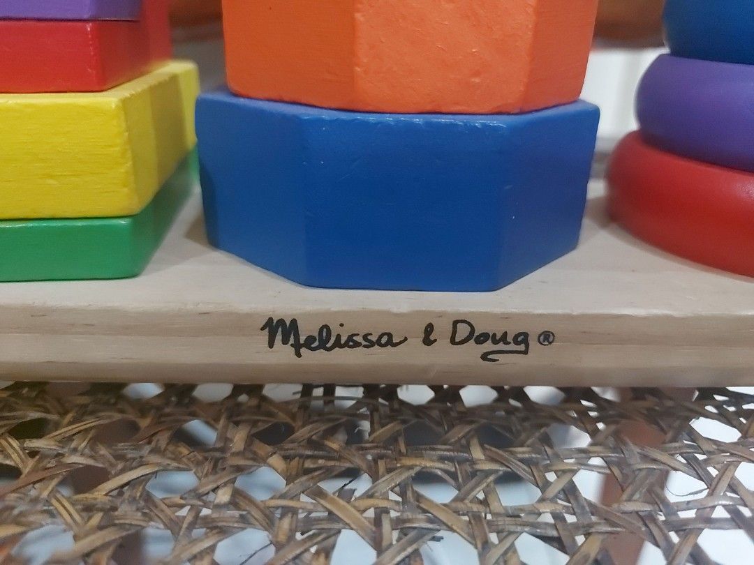 Melissa & Doug Classic Toy Geometric Stacker