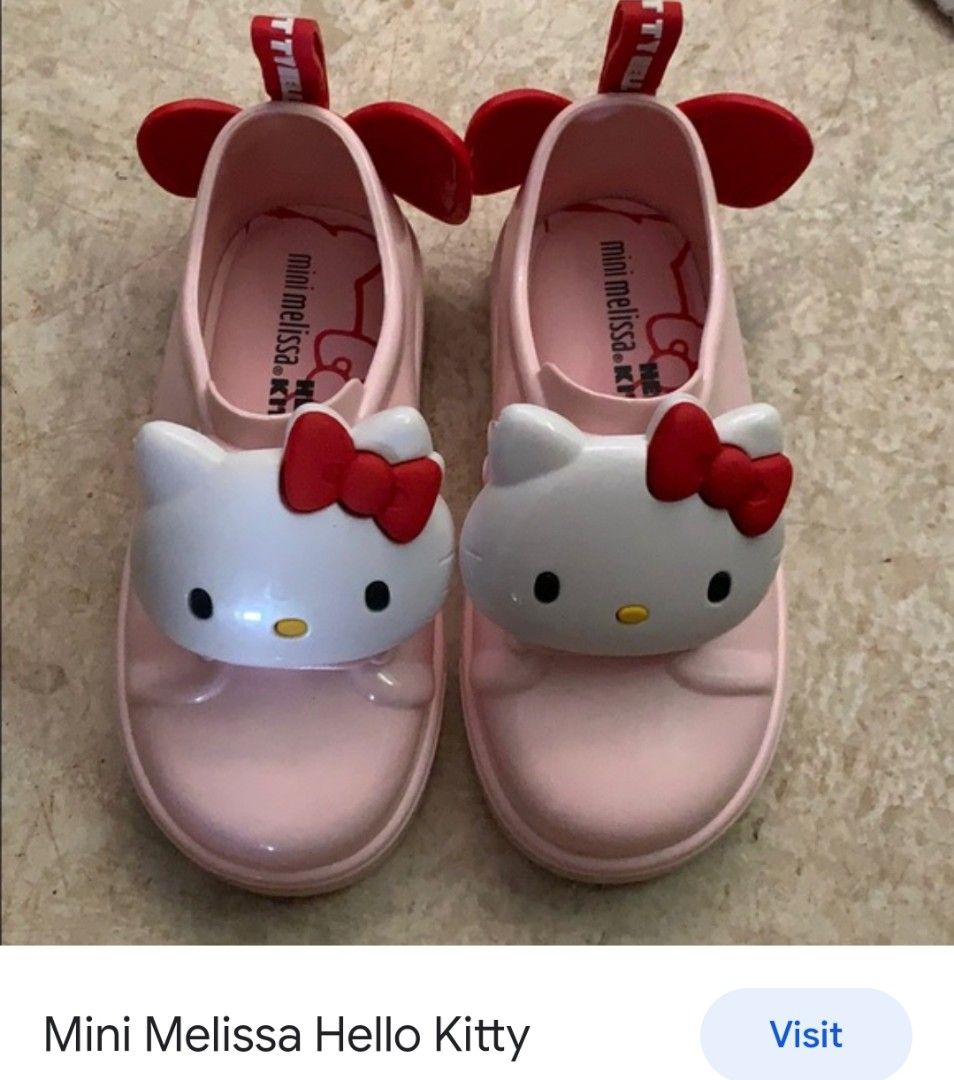 Mini melissa hello clearance kitty shoes