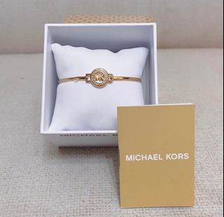 美國親自帶回～全新Michael kors金色水鑽不銹鋼手環