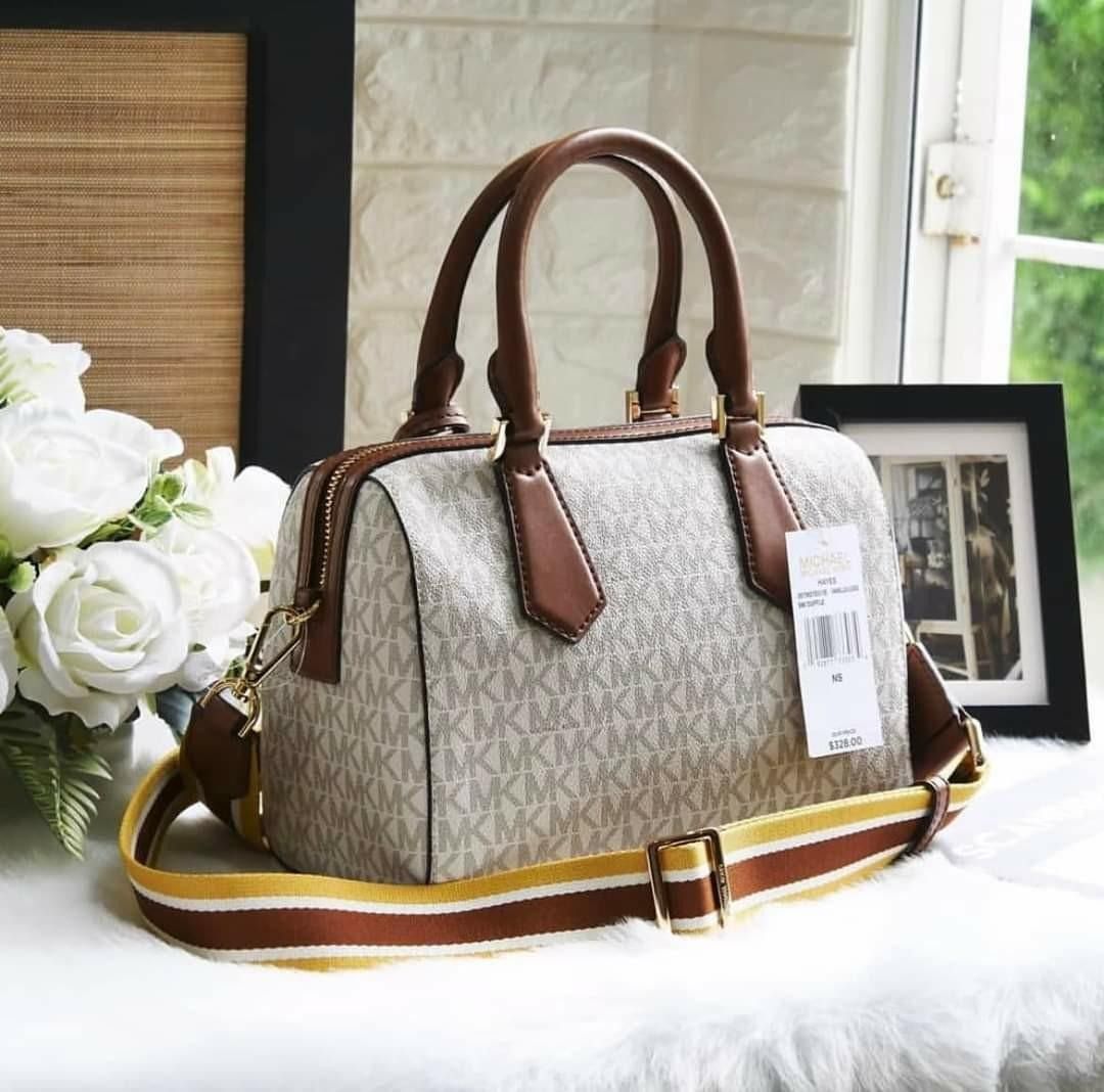 Michael kors hayes duffle bag discount