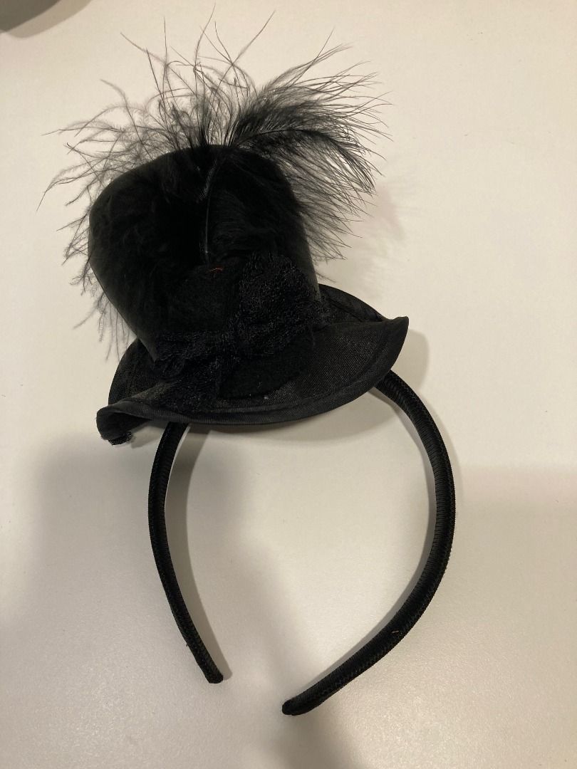 Black top discount hat headband