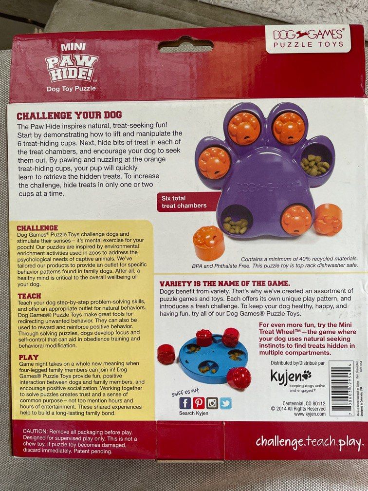 Paw hide dog toy puzzle hotsell