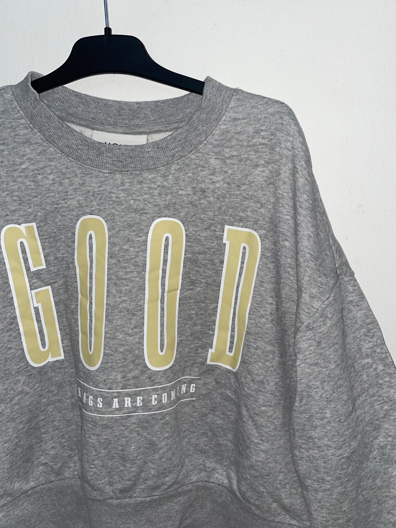Monki new arrivals cropped sweatshirt