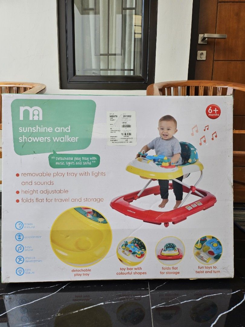Mothercare sunshine hot sale and showers walker