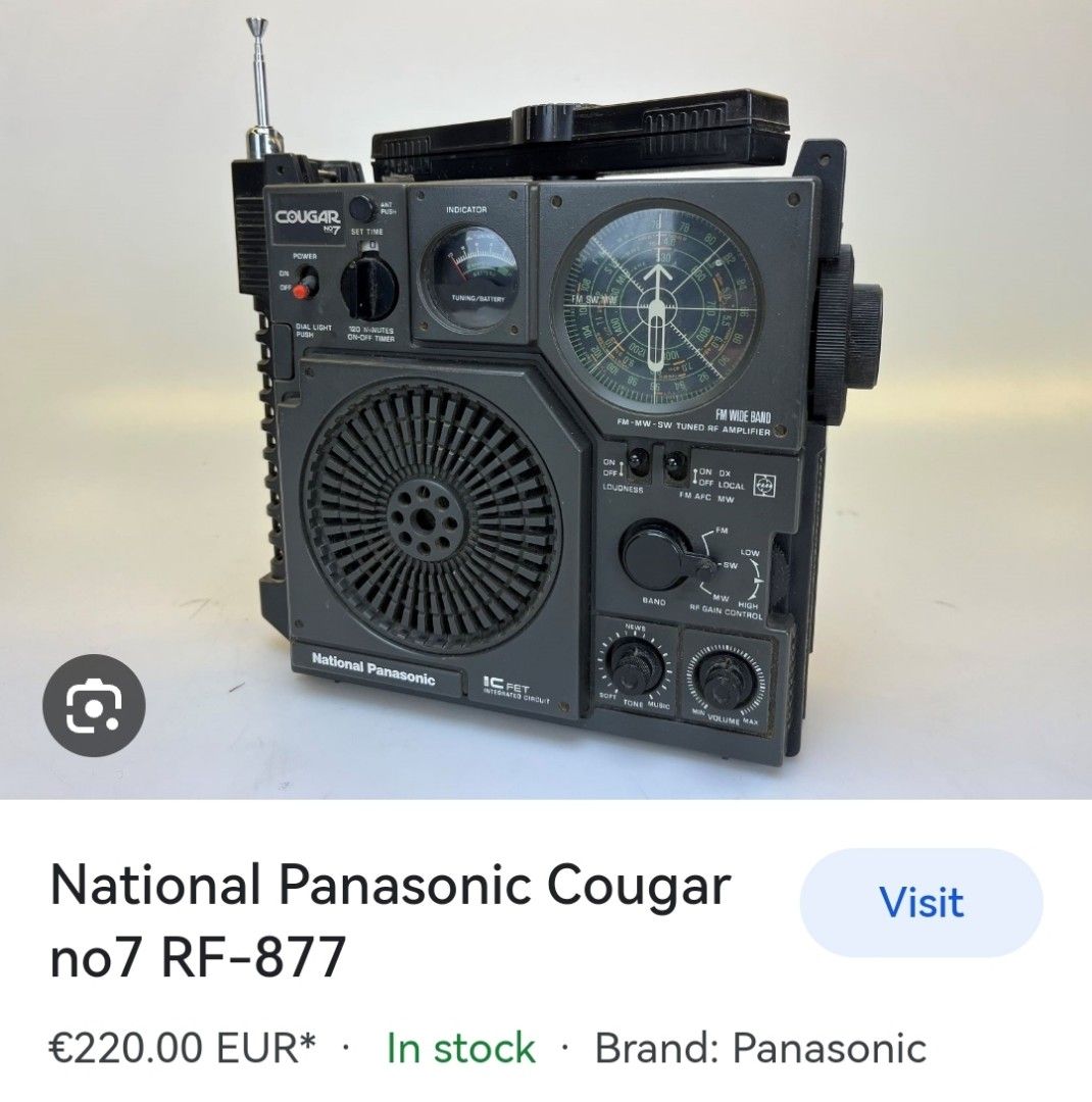 National Panasonic RF-877 COUGAR N'7, Audio, Other Audio Equipment