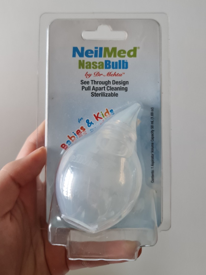 Neil Med Nasa Bulb Babies & Kids Nasal Aspirator Sterilizeable NEW NIP