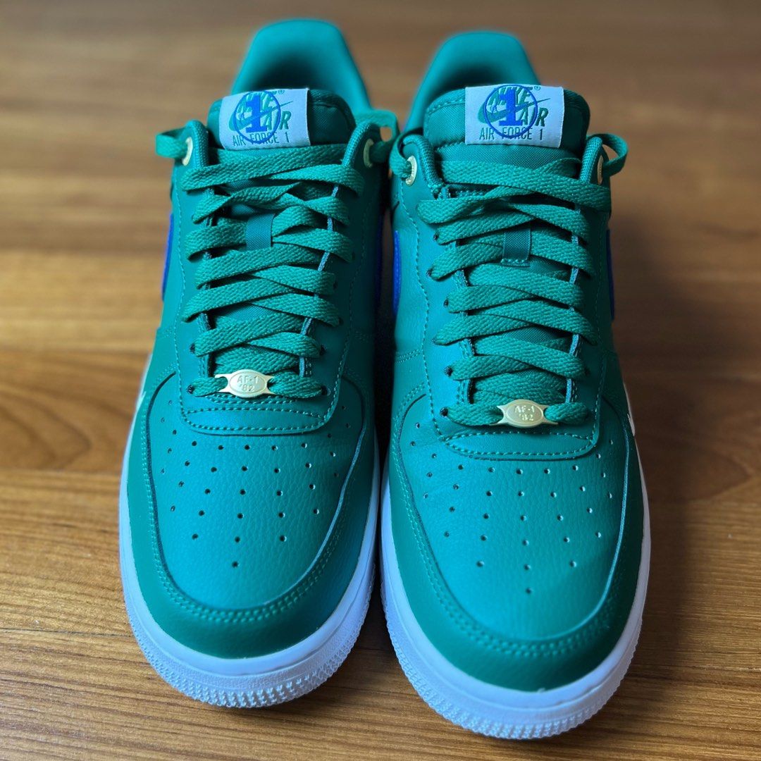 Nike air force 1 blue green outlet
