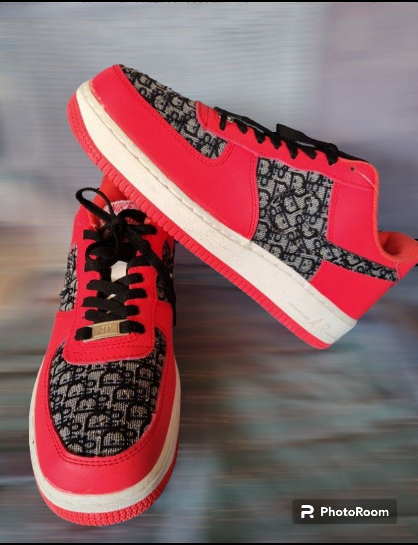 red dior air force 1