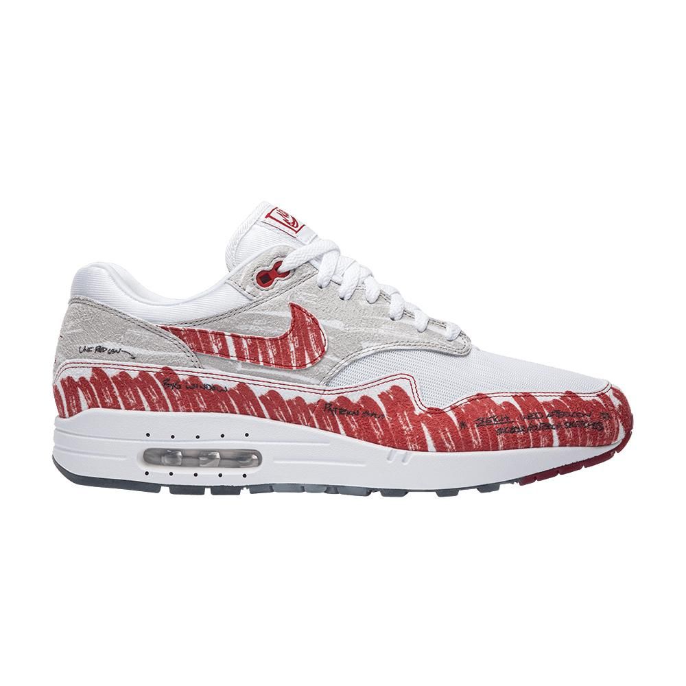 Nike air max 1 outlet sketch to shelf university red