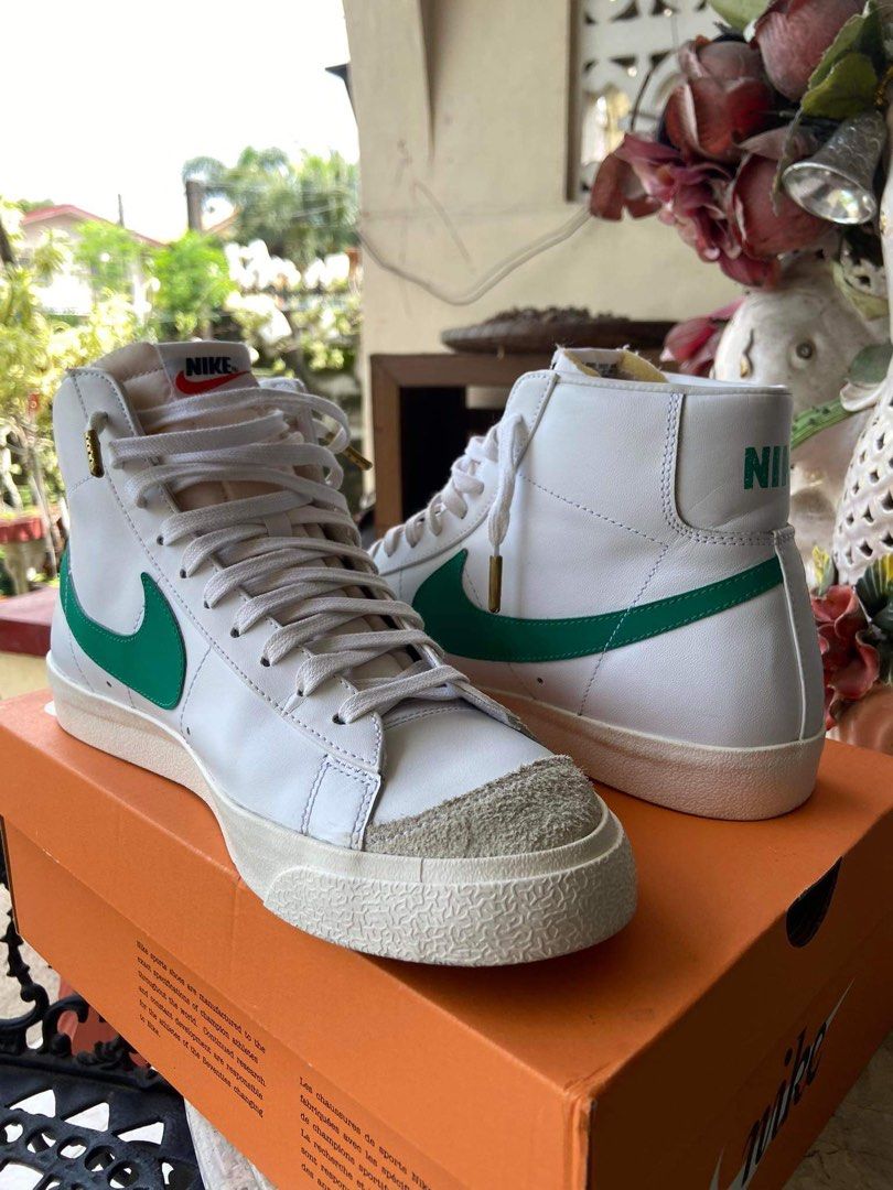 Nike blazer mid 77 lucid green on feet hot sale