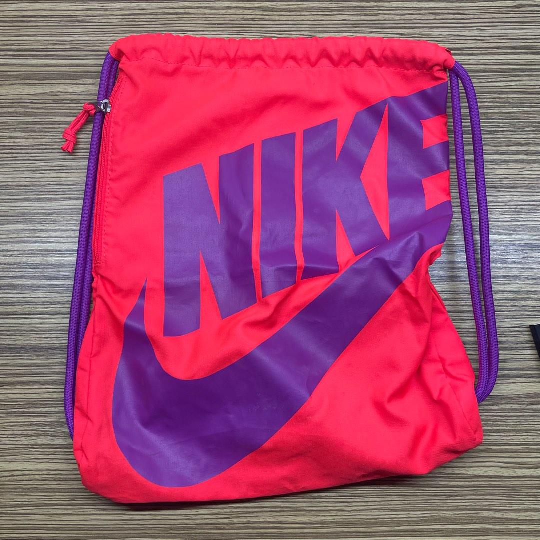 Pink nike drawstring bag online