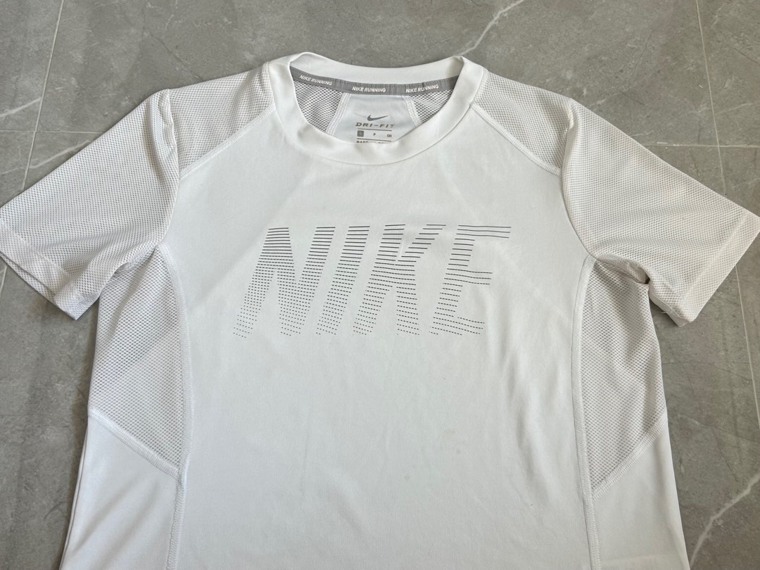 White nike dri new arrivals fit shirt womens