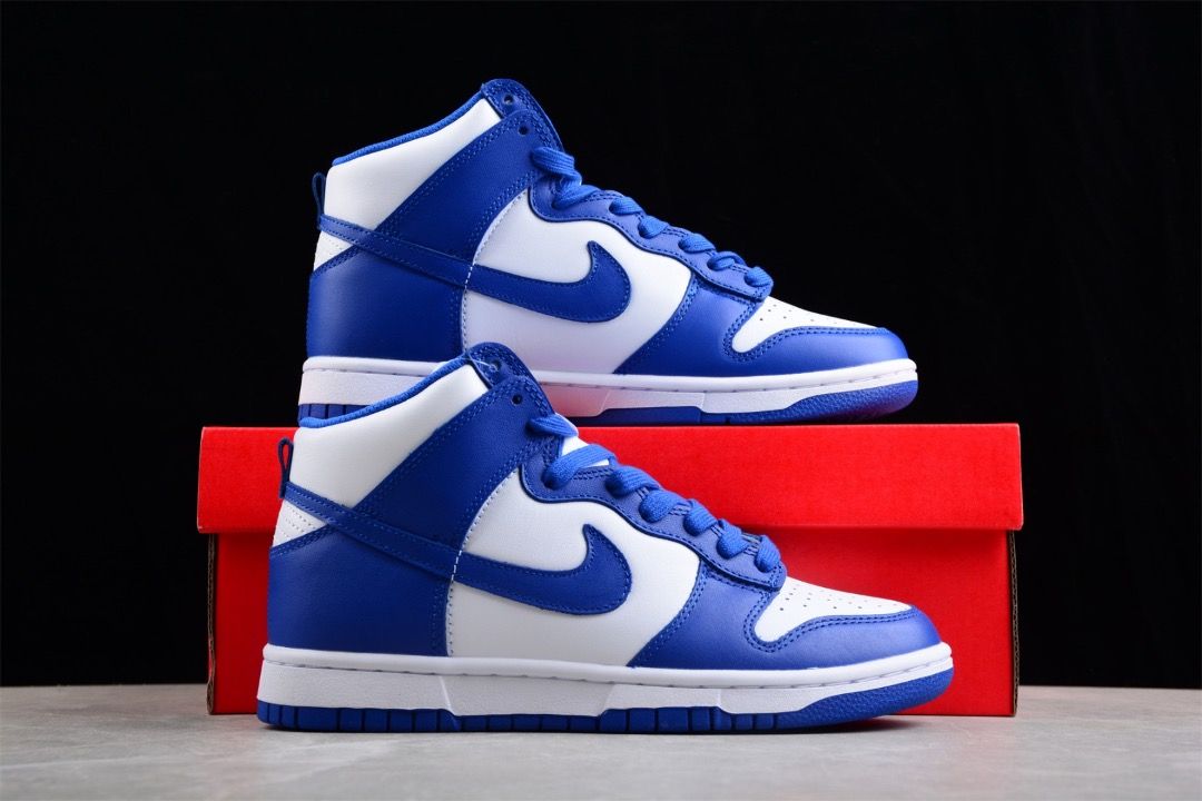 White and royal blue shoes online