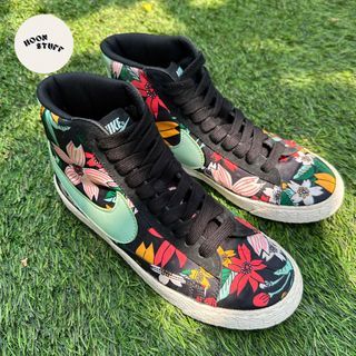 NIKE FLORAL HIGH PRINT SNEAKERS WOMEN’S SNEAKERS SEPATU WANITA