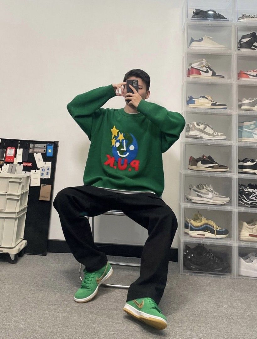 Nike sb dunk st patrick's day top
