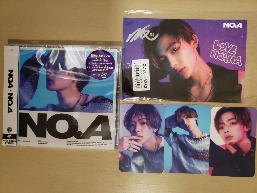 NOA 風間ノアのあ專輯NO.A 通常盤+親簽明信片C款+1套3張小卡, 興趣及