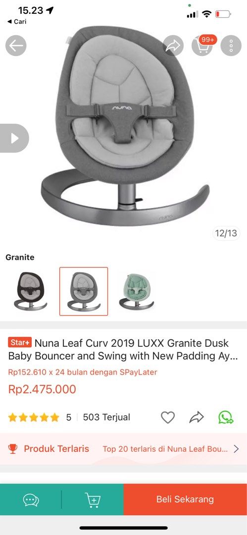 Harga nuna cheap leaf curv 2019