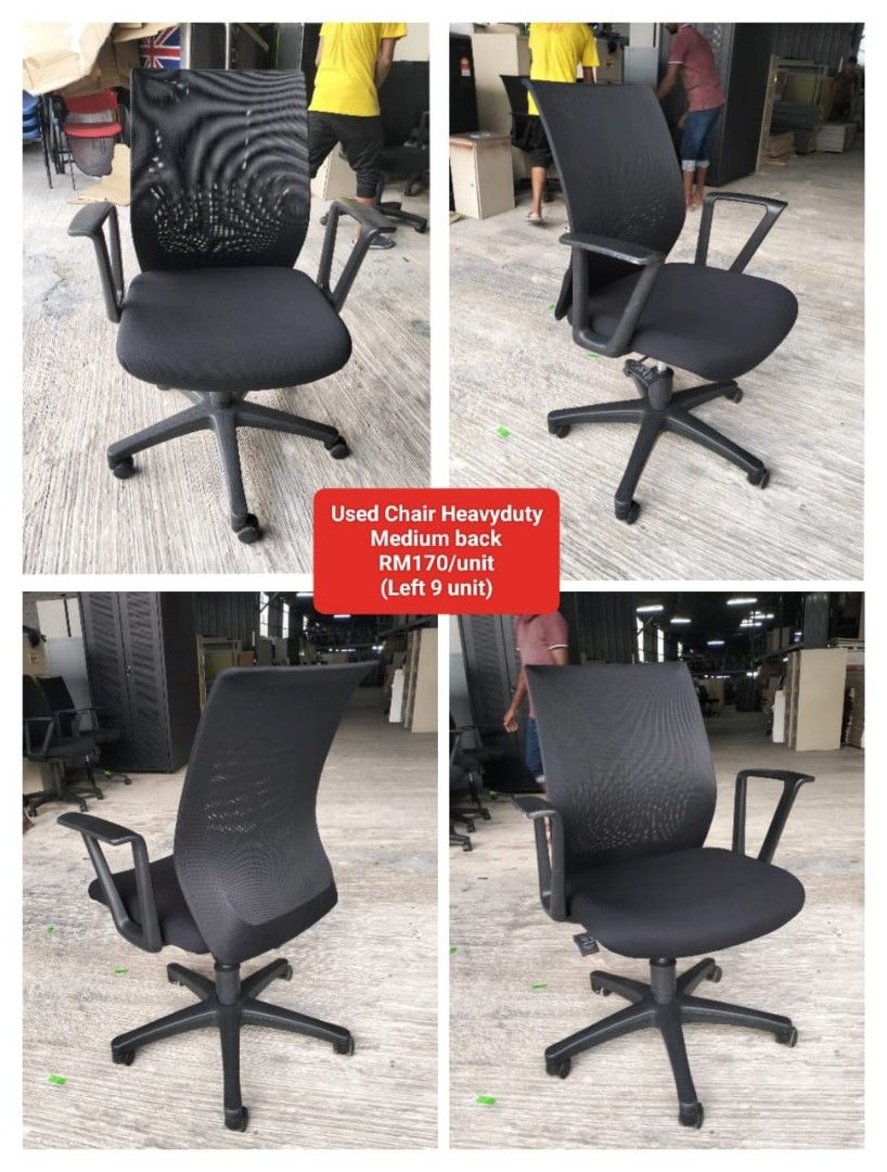 Used heavy duty shop office chairs