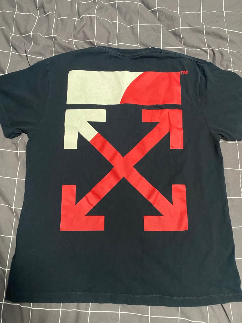 Off white split on sale tee