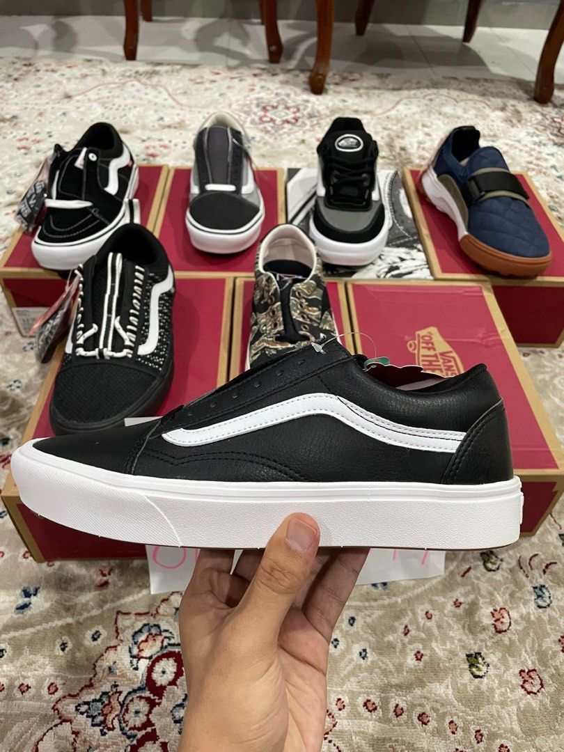 Old Skool ComfyCush Leather Black