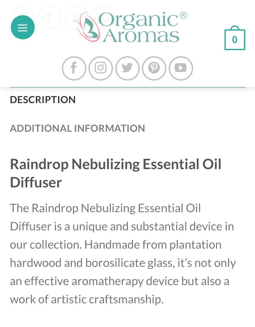 Raindrop - Nebulizing Diffuser® 