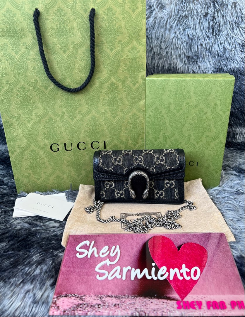 100% authentic Gucci Dionysus WOC in Suede with crystals, Luxury, Bags &  Wallets on Carousell