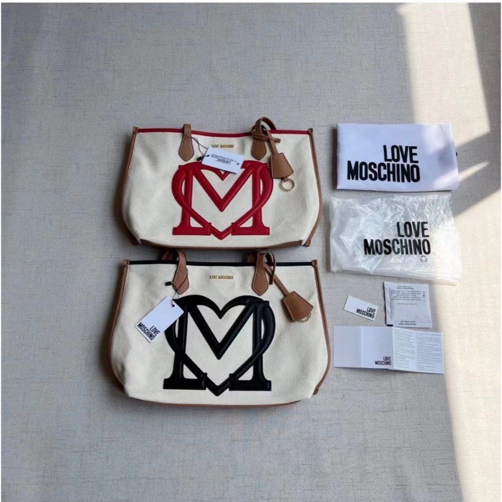 Moschino shop canvas tote