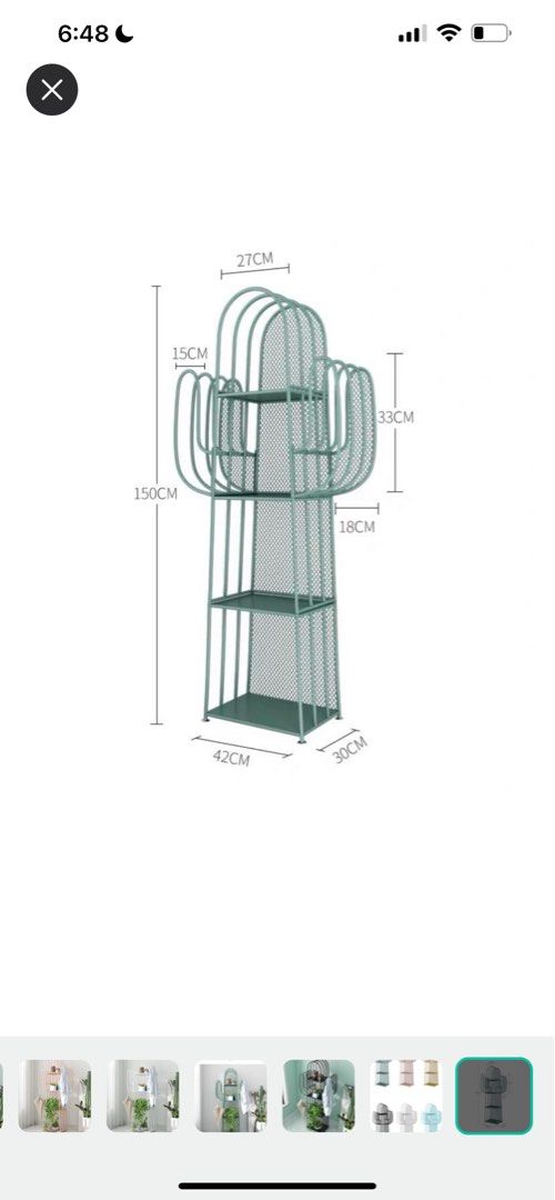 Pink cactus display shelf cabinet, Furniture & Home Living, Furniture ...