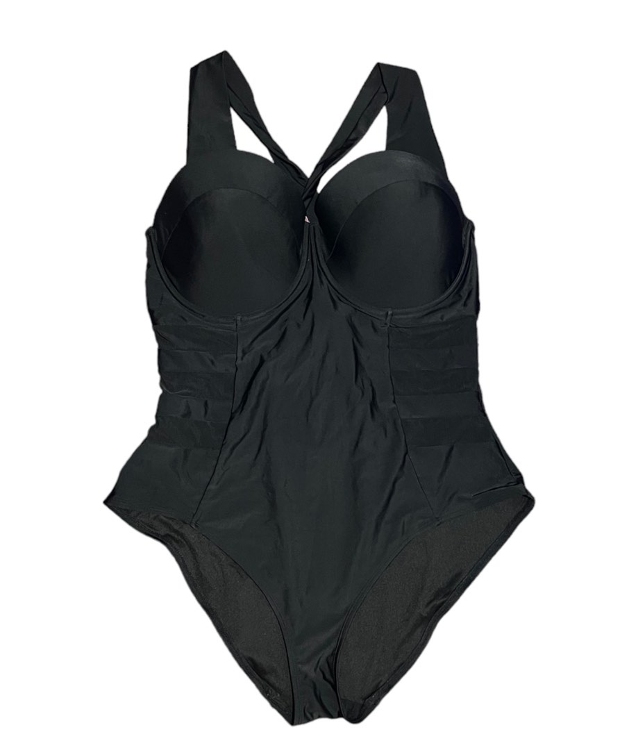 Plus Size Black Swimsuit One Piece, Women's Fashion, Swimwear, Bikinis