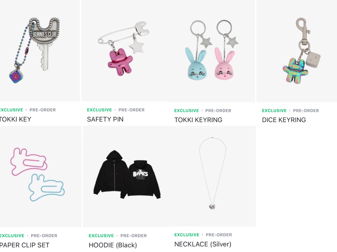 専用★公式NewJeans BUNNIES CLUB DICE KEYRING 公式NewJeans [BUNNIES CLUB] DICE KEYRING