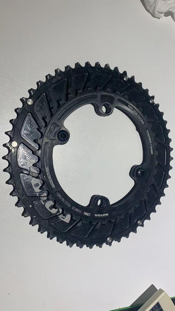 Power2Max Ngeco Power meter with Rotor Chainring (53T/39T), Sports ...