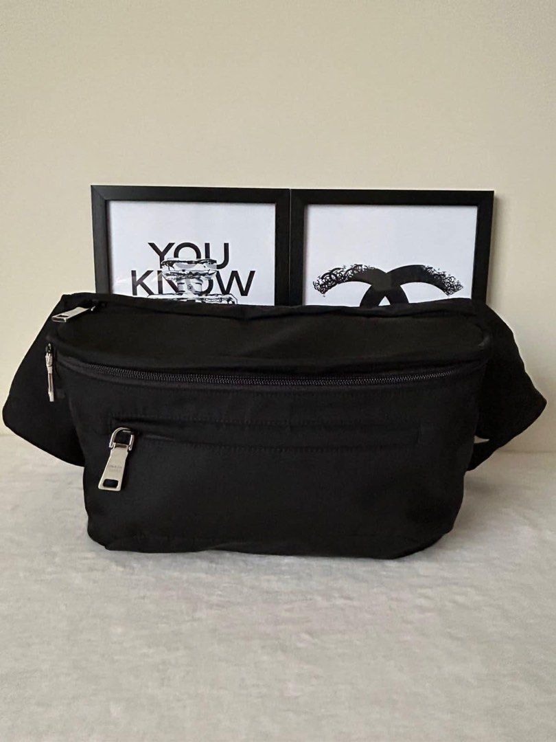 Prada Marsupio Bum Bag (Category: Luxury Bags & Wallets) located in Manila. Submitted by bagislifeshop (Listing ID 1253678847, Image 2). Description: ☑️Available in Pampanga ✅Condition: Unused ✅Material: Tessuto ✅Colour: Black in SHW ✅Inclusion: Dustbag, authenticity and article cards .