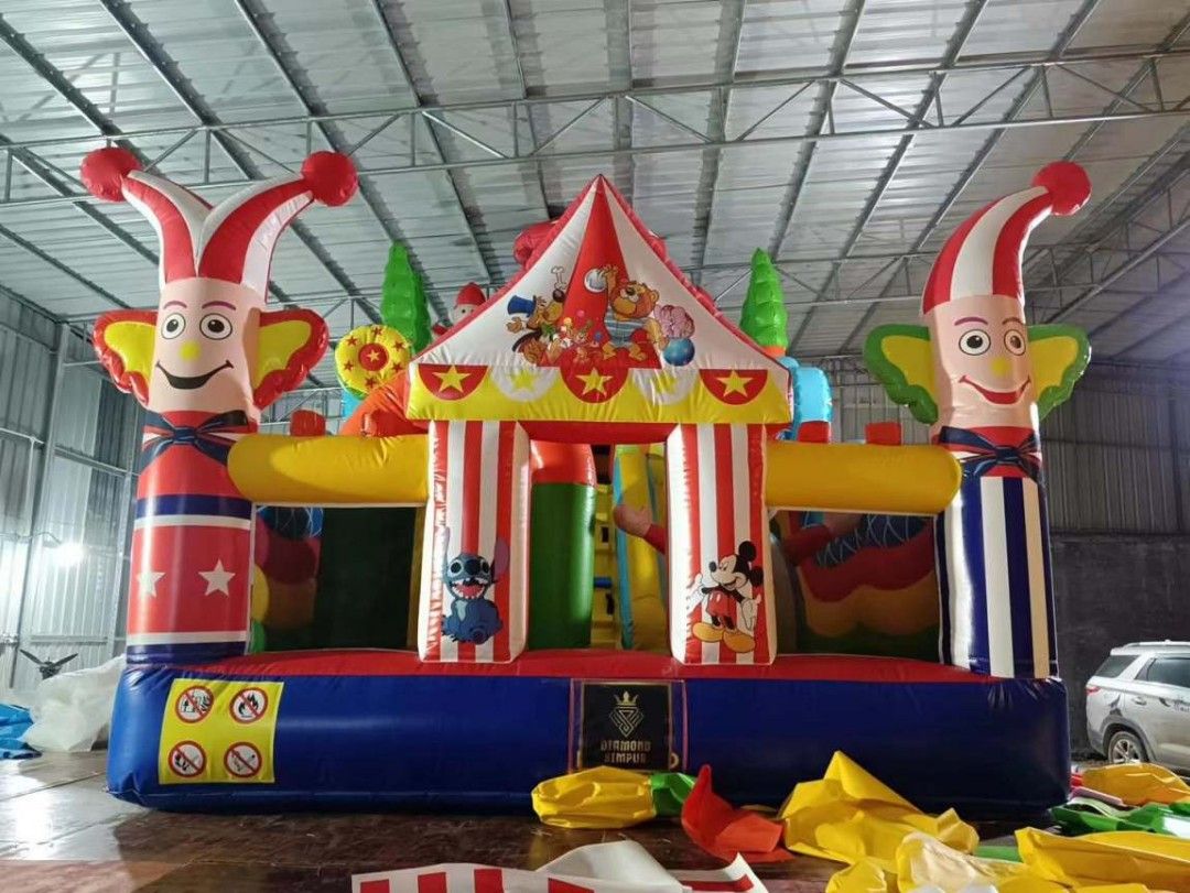 PVC Giant inflatable Playground (Category: Infant Playtime) located in Manila. Submitted by prettyme101395 (Listing ID 1253569929, Image 3). Description: Preorder 15Days Making 15-30Days Arrival By Meters L14m x W7m x H7m - 250k L12m x W6m x H6m - 180k L10m x W5m x H5m - 165k L8m x W5m x H5m - 150k L6 x W4m x H4m - 110k 2Blowers Included Please Call or text for inquiries 0 936 644 3396.