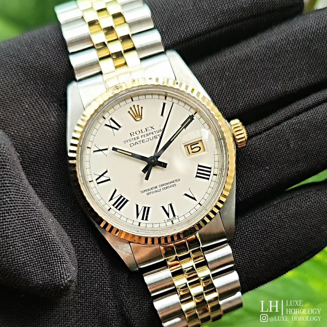 Rolex two sales tone 16013 datejust