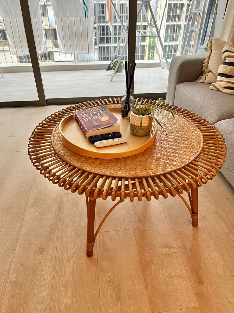 Rattan coffee table from Harvey Norman