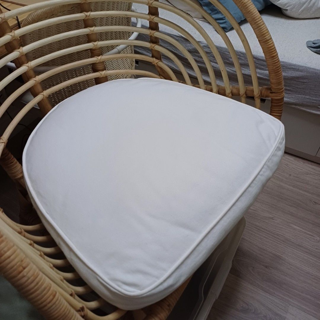Rattan Ikea Loveseat Chair Buskbo Carousell