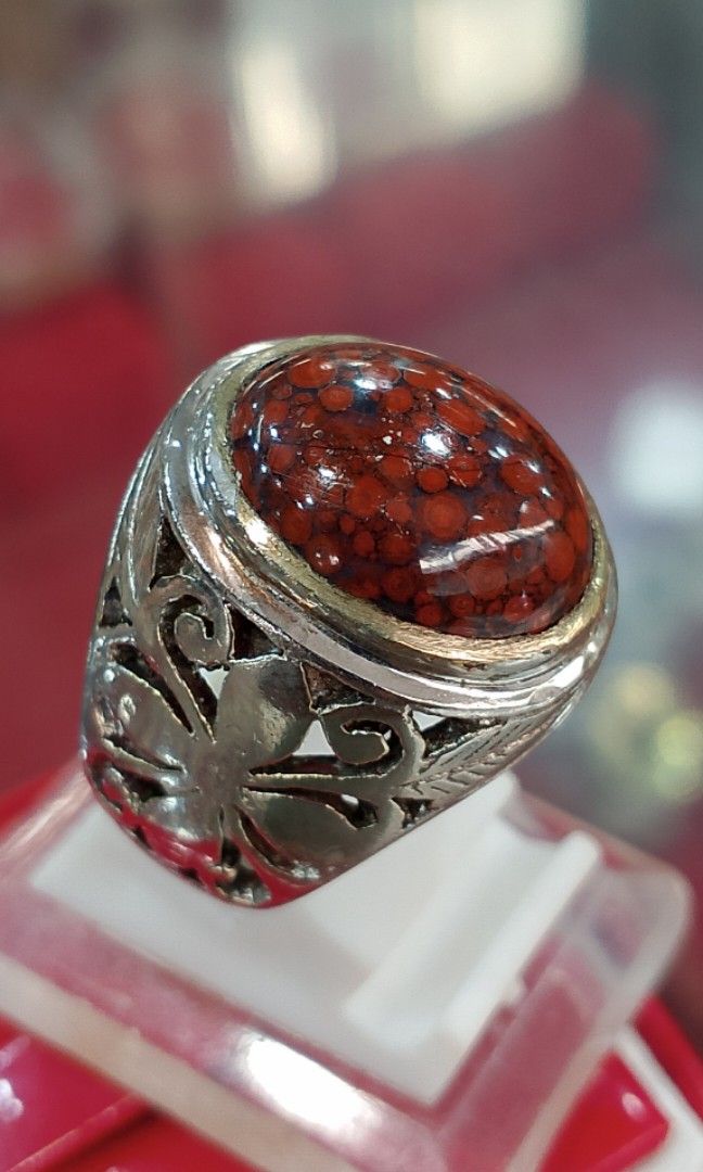 Red jasper new arrivals stone ring