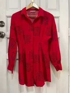 Red Polo Casual Dress