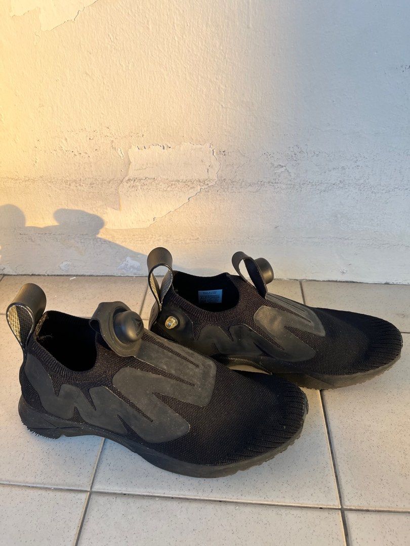 Reebok black slip on sneakers Women s Fashion Footwear Sneakers
